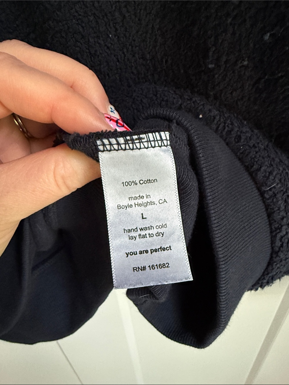 perfectwhitetee ziggy navy sweatshirt size Large - Picture 3 of 6